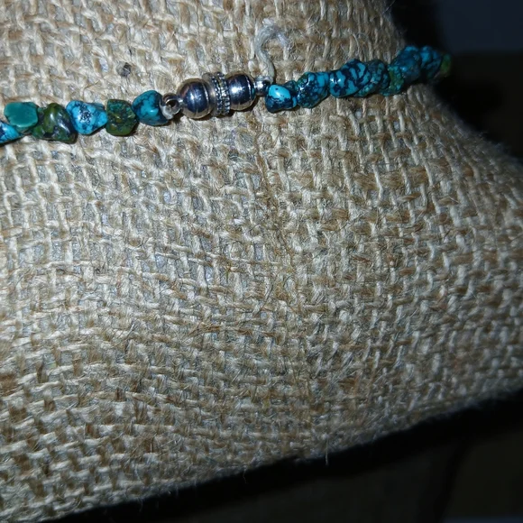 Vintage Chunky Turquoise & Red Coral  Necklace - Picture 7 of 7